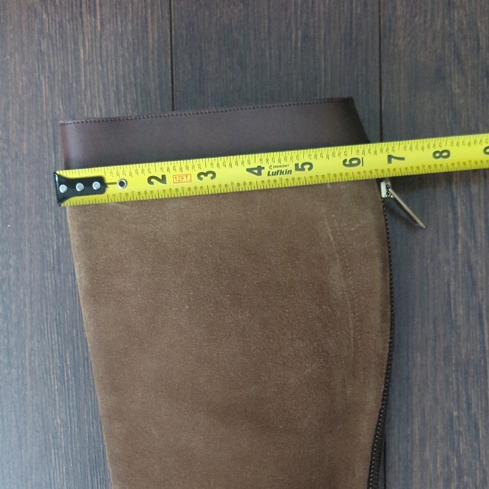 Caroline Herrera Suede Leather Riding Boots - Picture 11 of 16